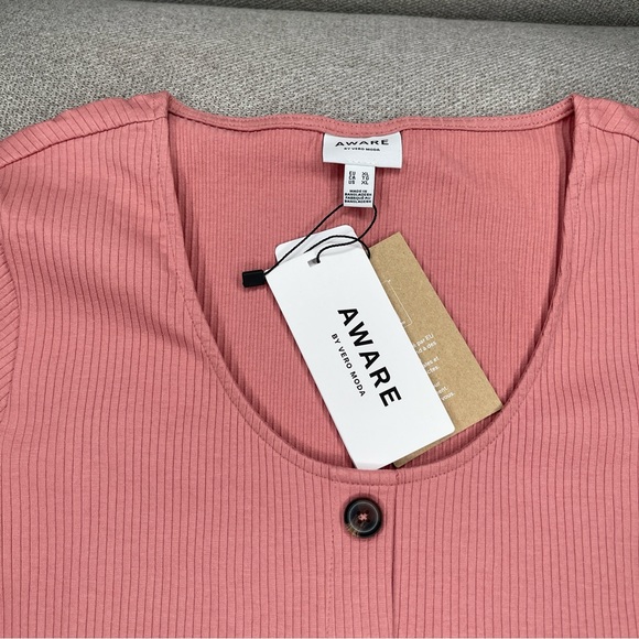 VERO MODA HELSINKI RIBBED TOP XL - Picture 4 of 6